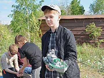 Соревнования судомоделистов на открытой воде